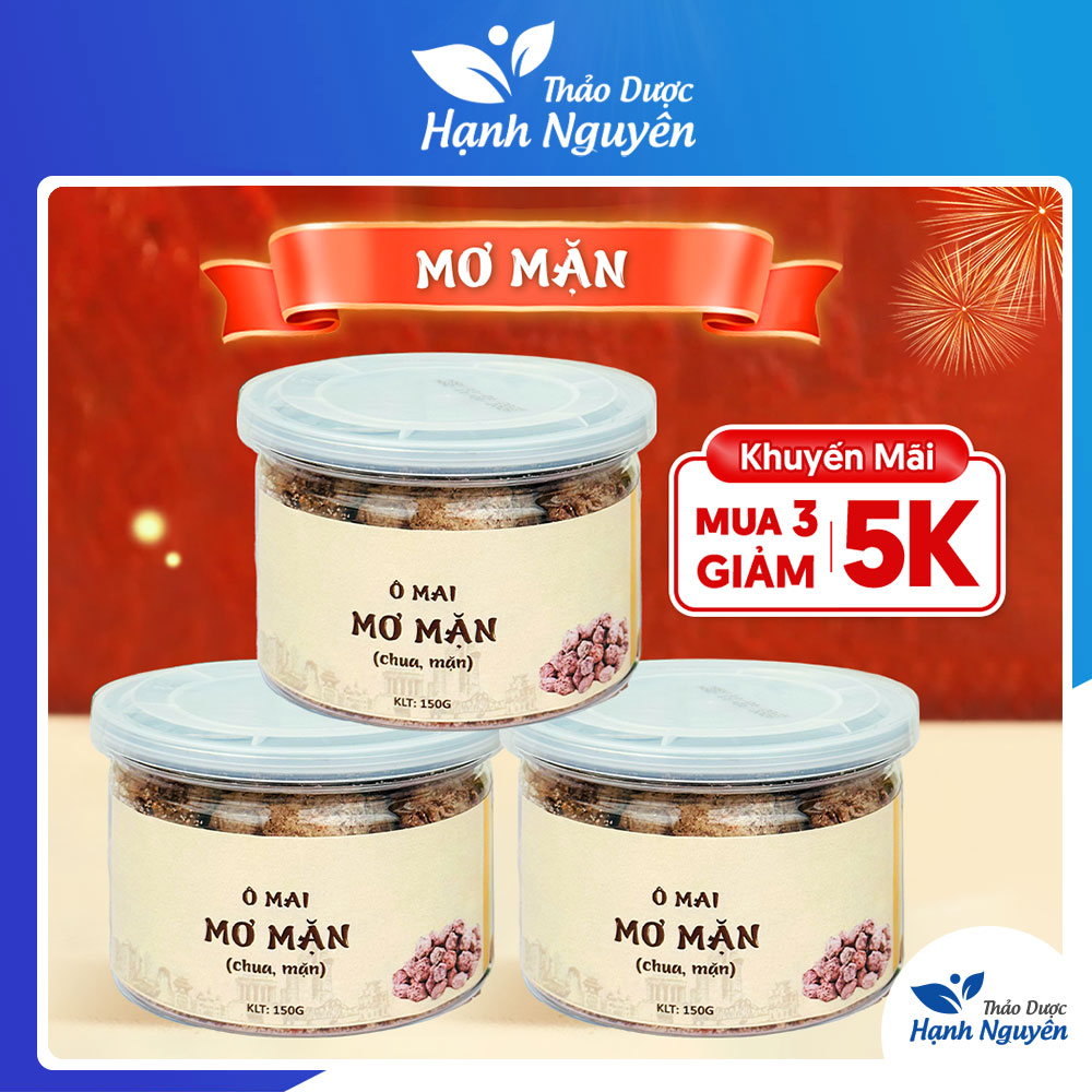 Ô mai mơ mặn (Đồ ăn vặt, đặc sản Hà Nội, xí muội) - Thảo Dược Hạnh Nguyên