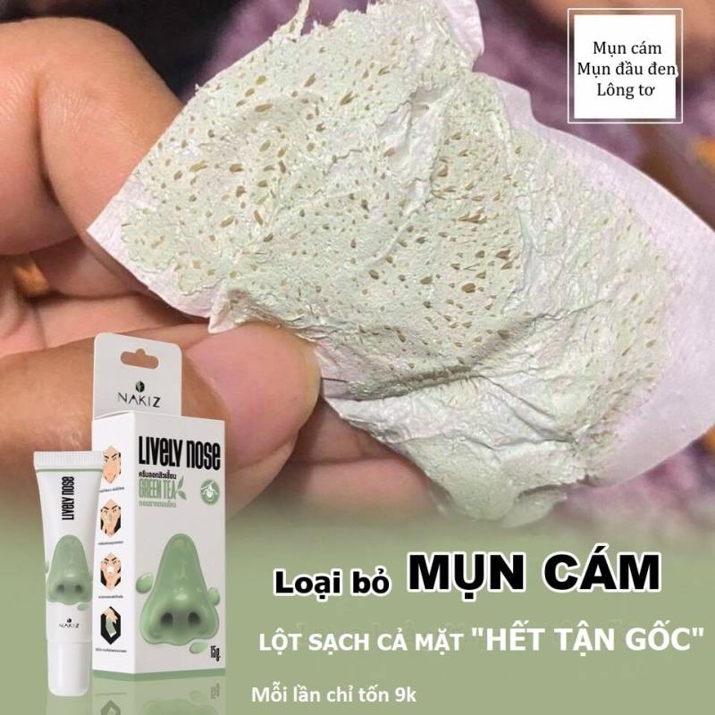 [HCM]NAKIZ LIVELY NOSE ?? Kem lột mụn cám mụn đầu đen Nakiz Thái Lan chính hãng
