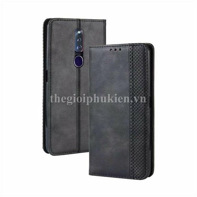Bao da dạng ví oppo f11 luxury leather