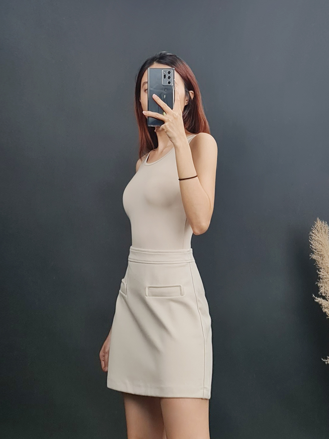 C2163 - Áo thun ba lỗ Arb0no Bra trơn