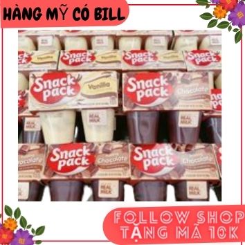 Váng sữa pudding Snack Pack Mỹ- Lốc 4 hộp