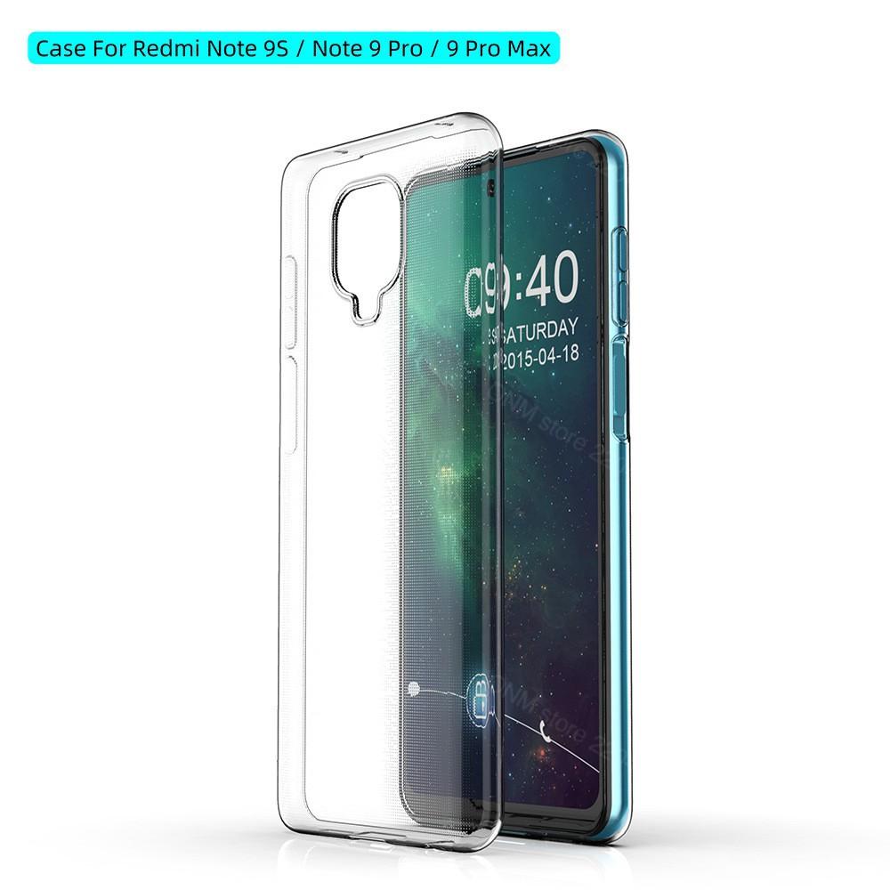 Ốp Lưng Silicon Trong Suốt Cho Xiaomi Redmi Note 9 Pro, Redmi Note 9s