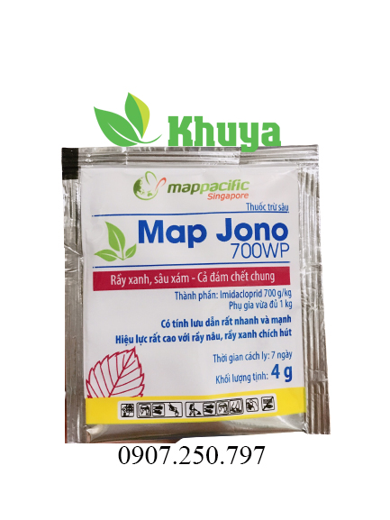 Map Jono 700WP 4gr trừ Rầy xanh và Sâu xám