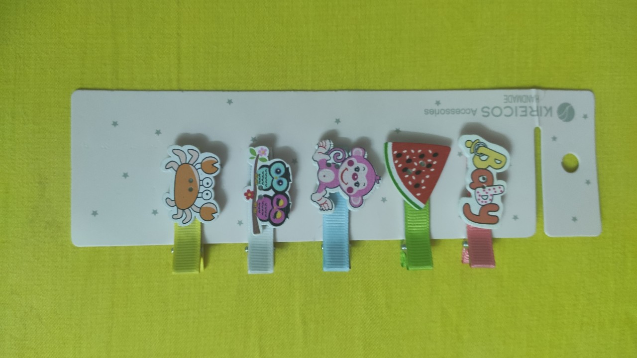 Combo 5/10 kẹp handmade cực xinh cho bé (kẹp lớn)