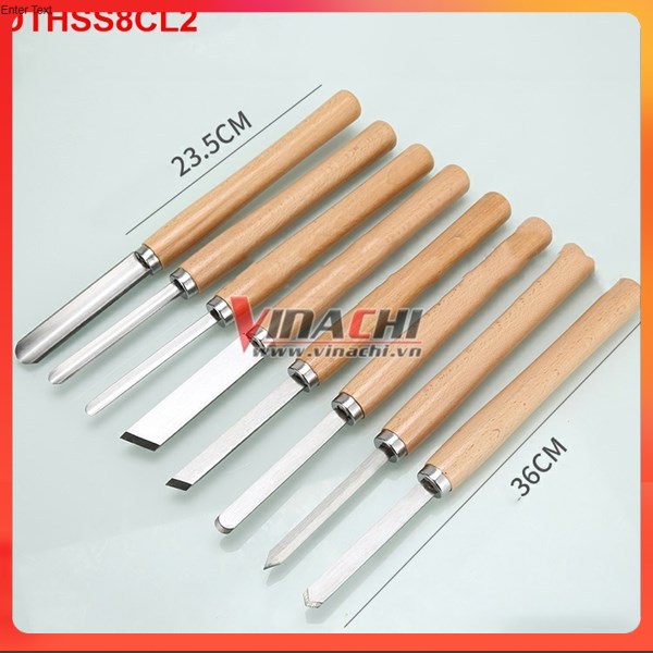 Bộ Dao Tiện Đục Gỗ HSS Bộ 8 Cái - Loại 2