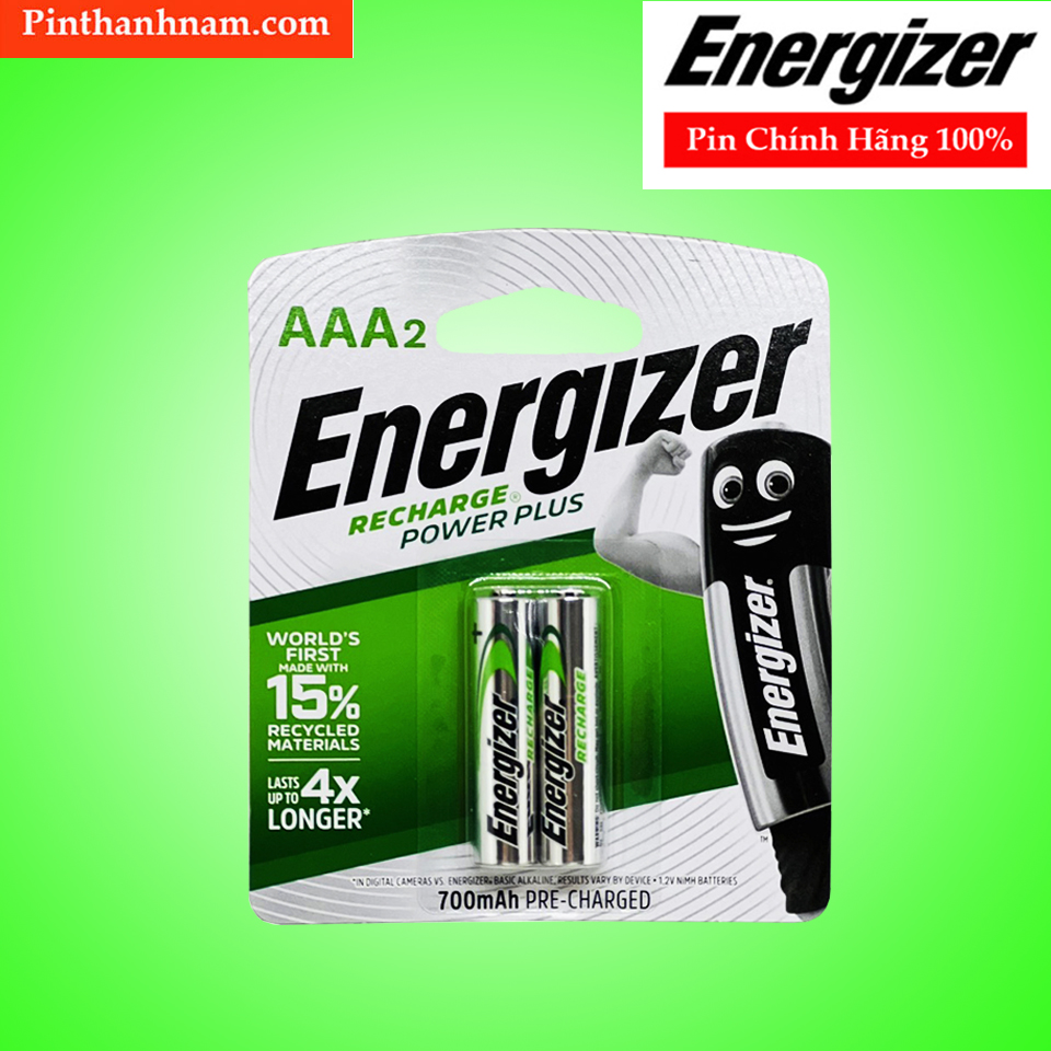 Pin sạc aaa energizer 700mah vỉ 2 viên chính hãng