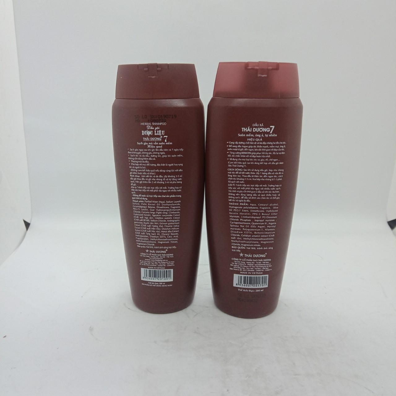 Cặp dầu gội xả thái dương 7 chai 200ml
