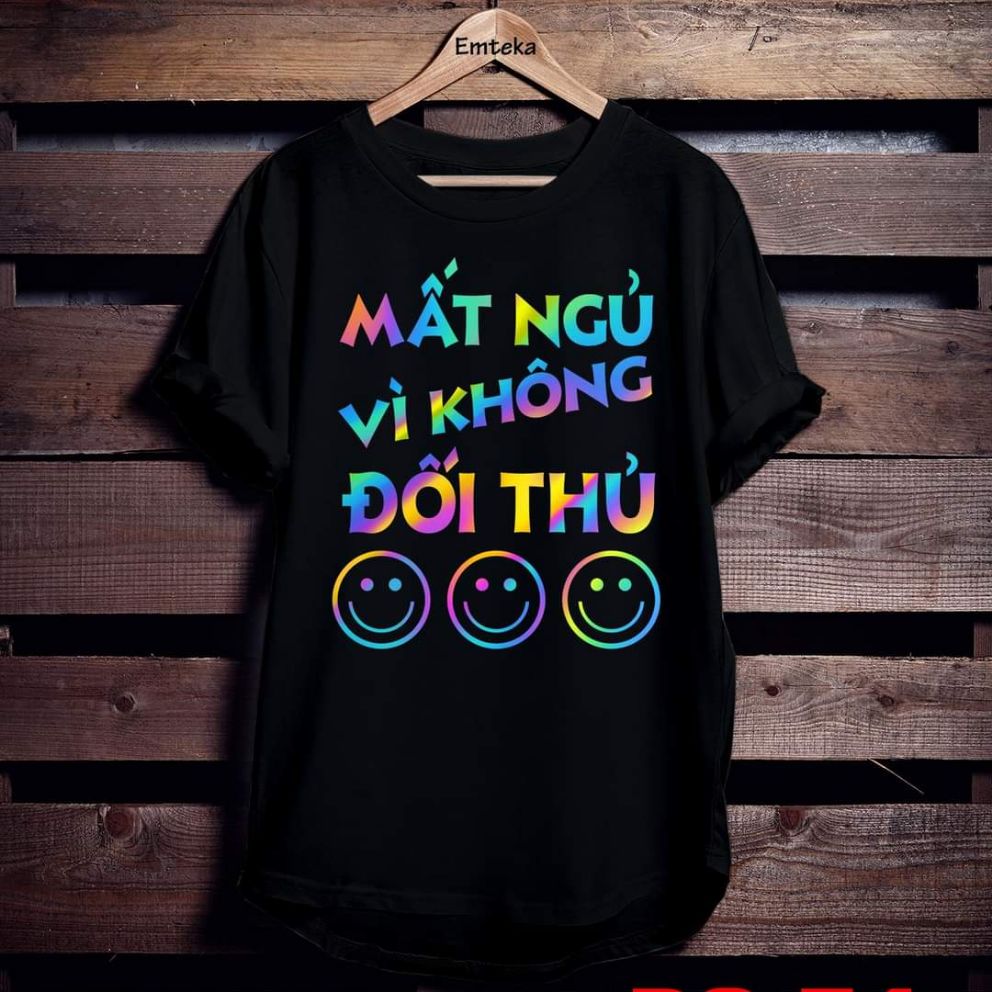[HCM]Áo thun TAY NGẮN phản quang 7 màu Mất ngủ vì không có đối thủ (CHỤP FLASH)(TAY LỠ IB)