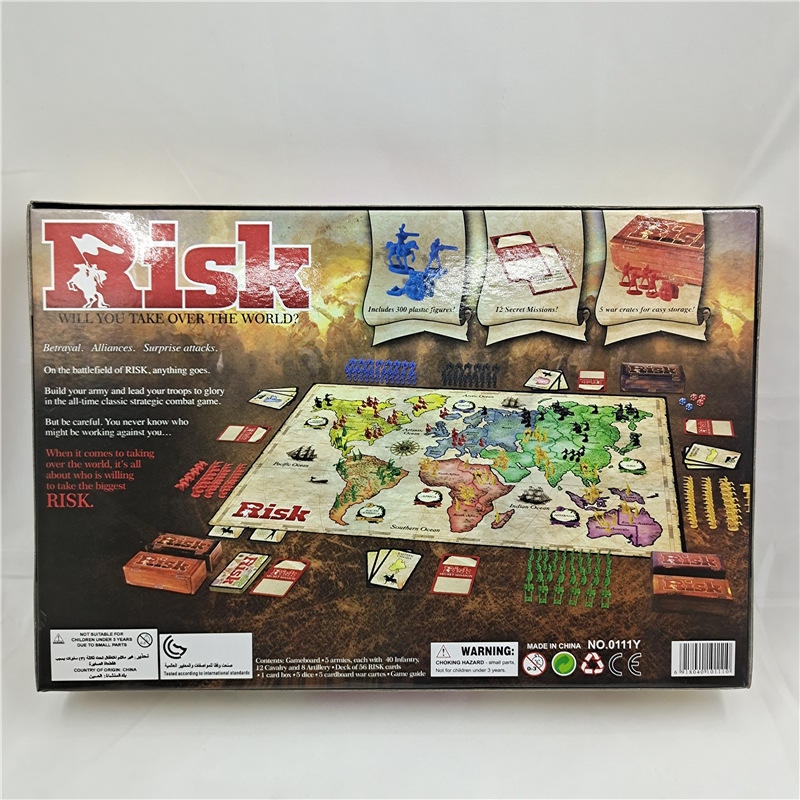 Cross-border board game RISK board card game English classic RISK interactive card table game