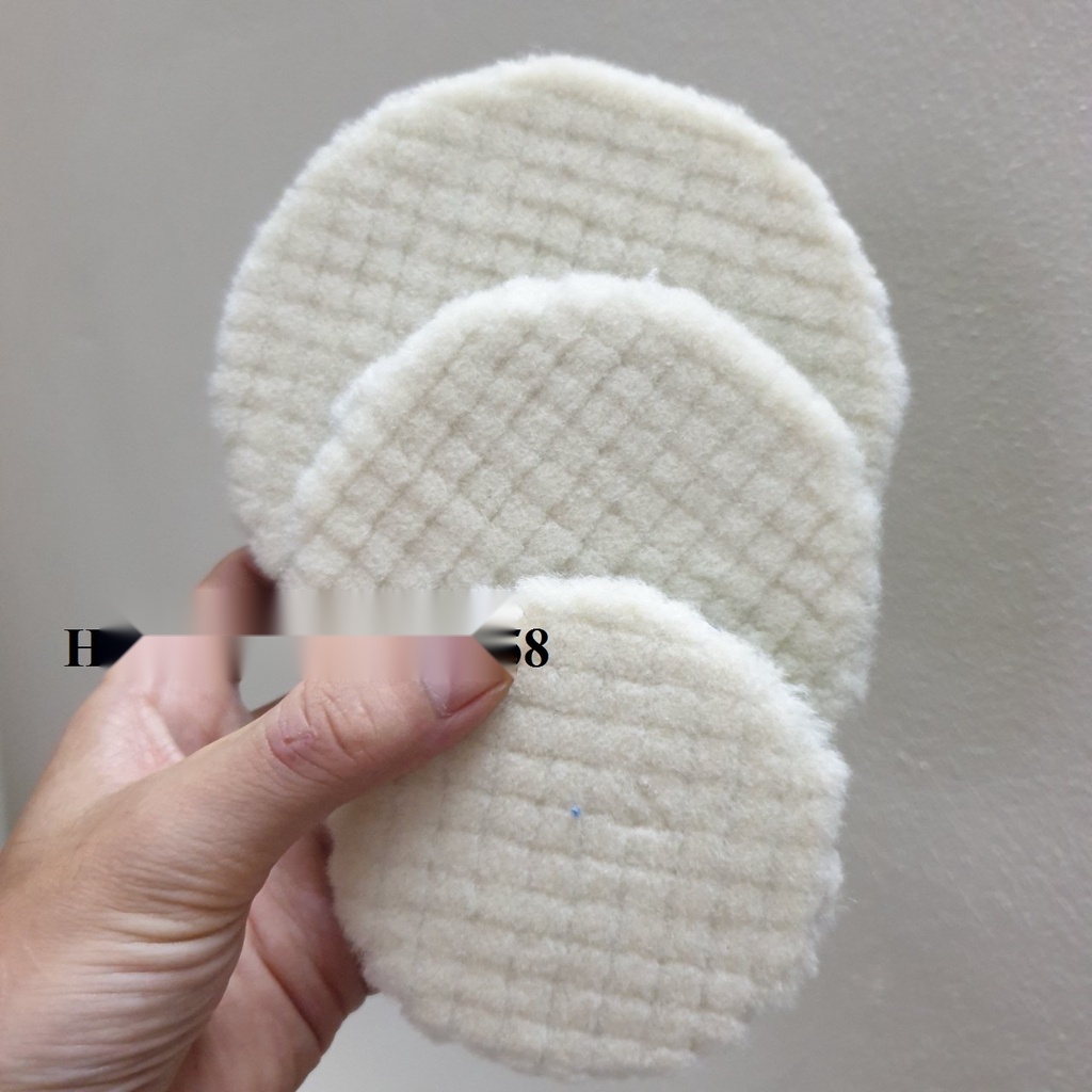 Phớt đánh bóng lông cừu ngắn 3 inch - 5 inch và 4inch mầu trắng