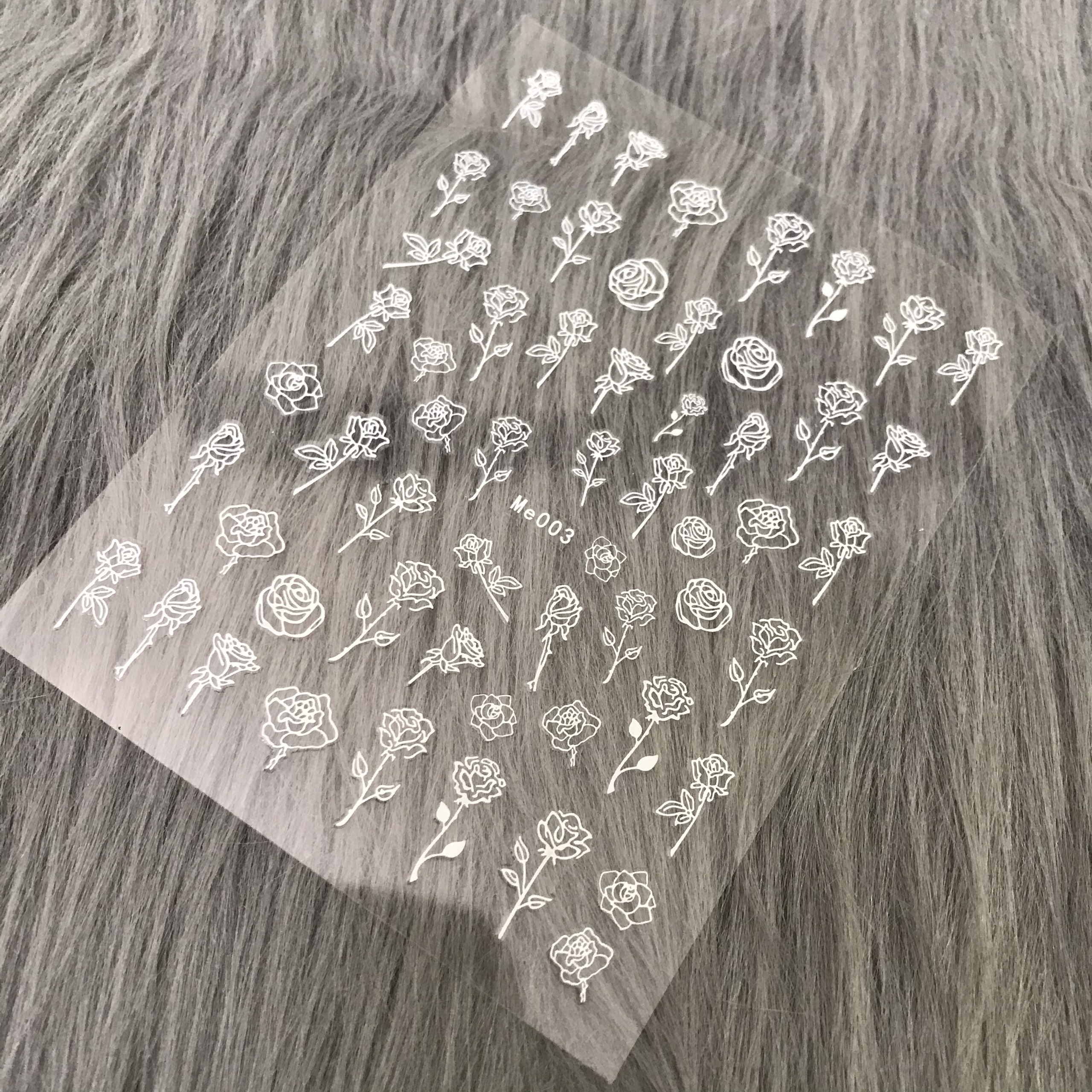 STICKER DÁN MÓNG HOA HỒNG