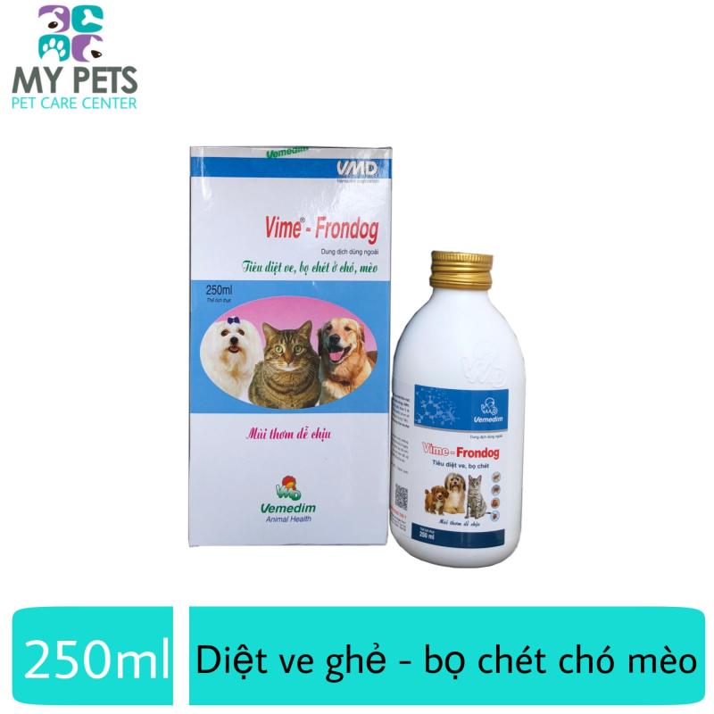 Thuốc xịt diệt ve ghẻ, bọ chét cho chó mèo - Vemedim Frondog 250ml