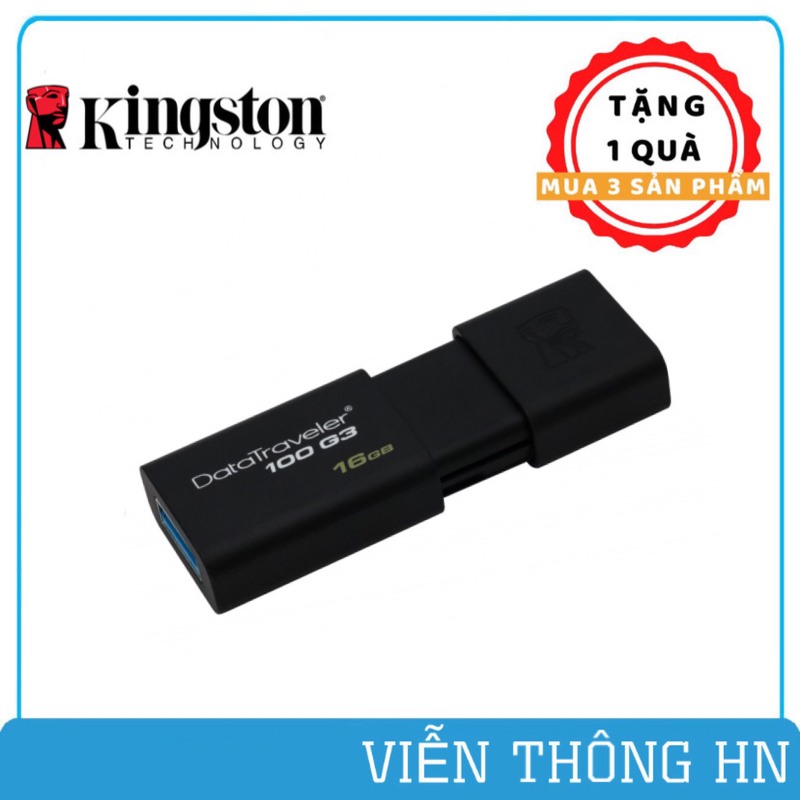 Bảng giá USB Kingston Data Traveler 100 G3 16GB - usb 3.0 DT100G3 - vienthonghn Phong Vũ