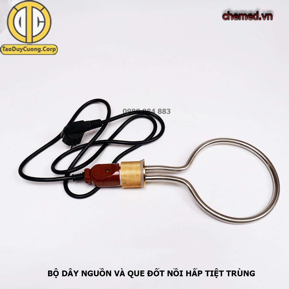 Que đốt nồi hấp 18 lít tiệt trùng cho thiết bị y tế {Combo dây nguồn + que đốt}