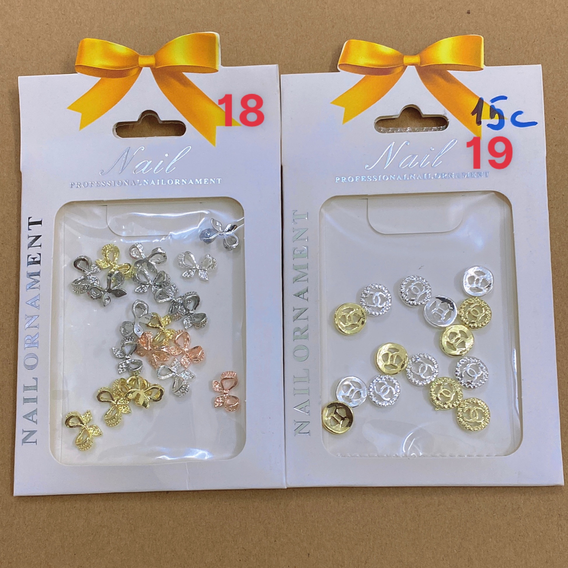 Chram Nơ ,Chram Kim Loại ,Phụ Kiện Đính Móng - Mini Nails