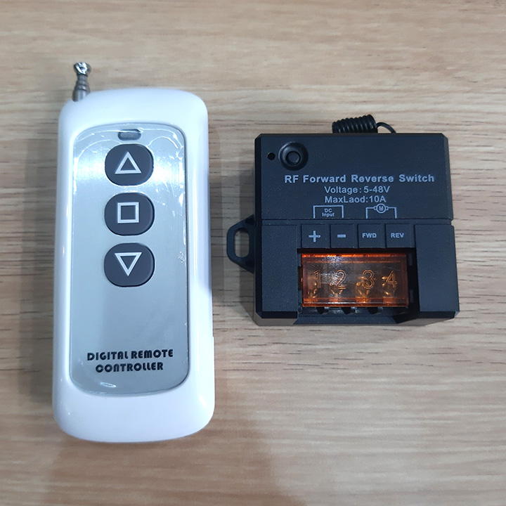 Bộ công tắc điều khiển từ xa đảo chiều động cơ 5v 6v 12v 24v 36v 48v DC DC, bo dieu khien tu xa, dao chieu dong co