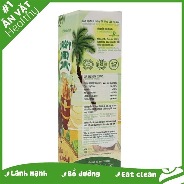 Dừa sấy giòn 100g