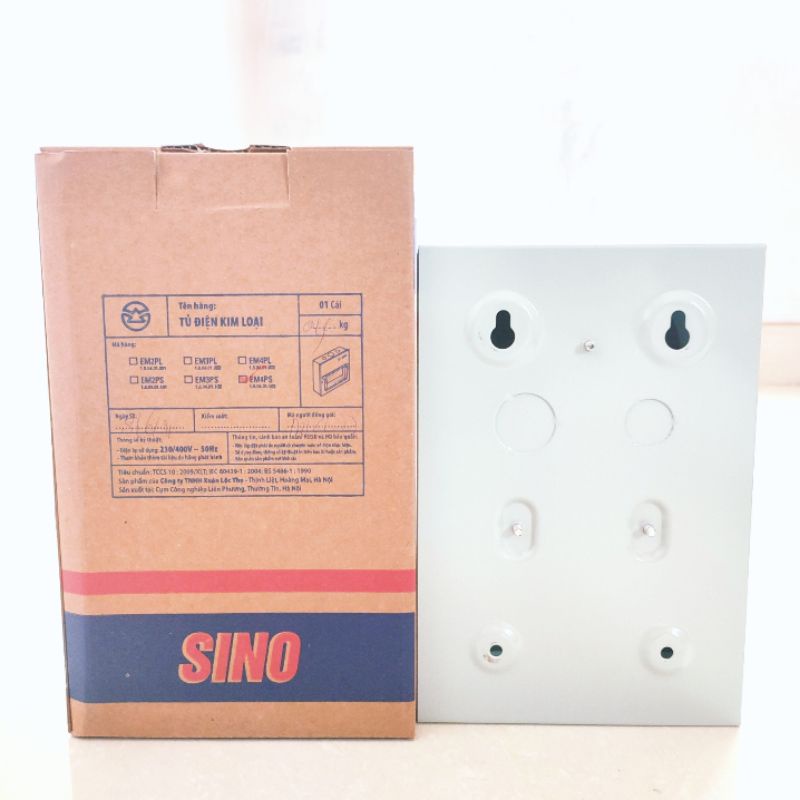 Tủ điện vỏ kim loại chứa 4 Module SINO ( 20x13x6.5 )