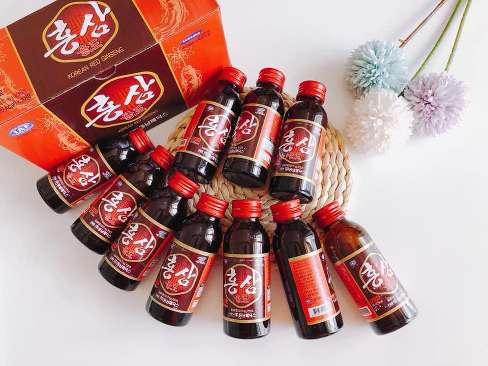 Nước hồng sâm Hàn Quốc Hộp 10 chai