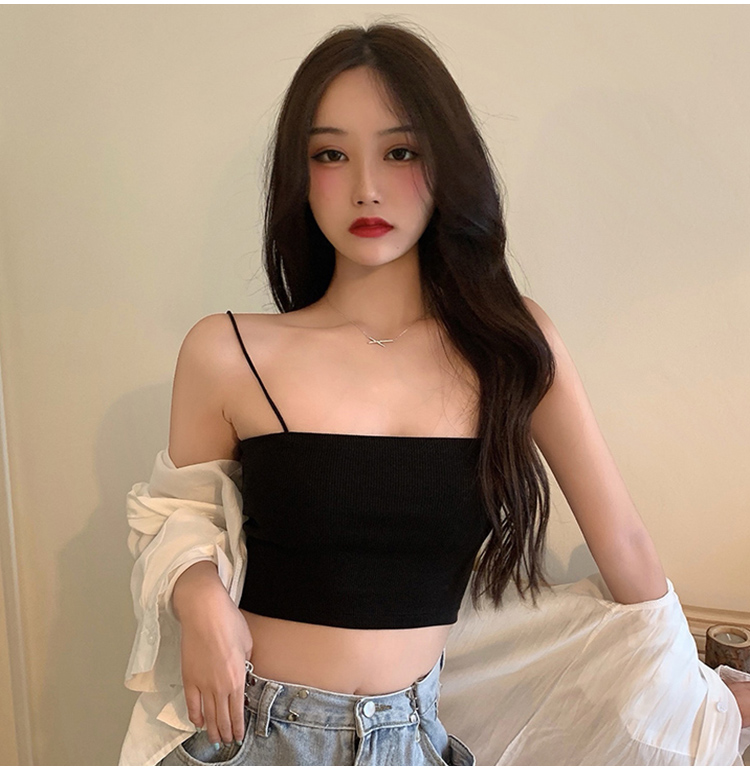 Áo hai dây Bape sợi bún ôm body chất bozip co giãn full 2 màu đen, trắng