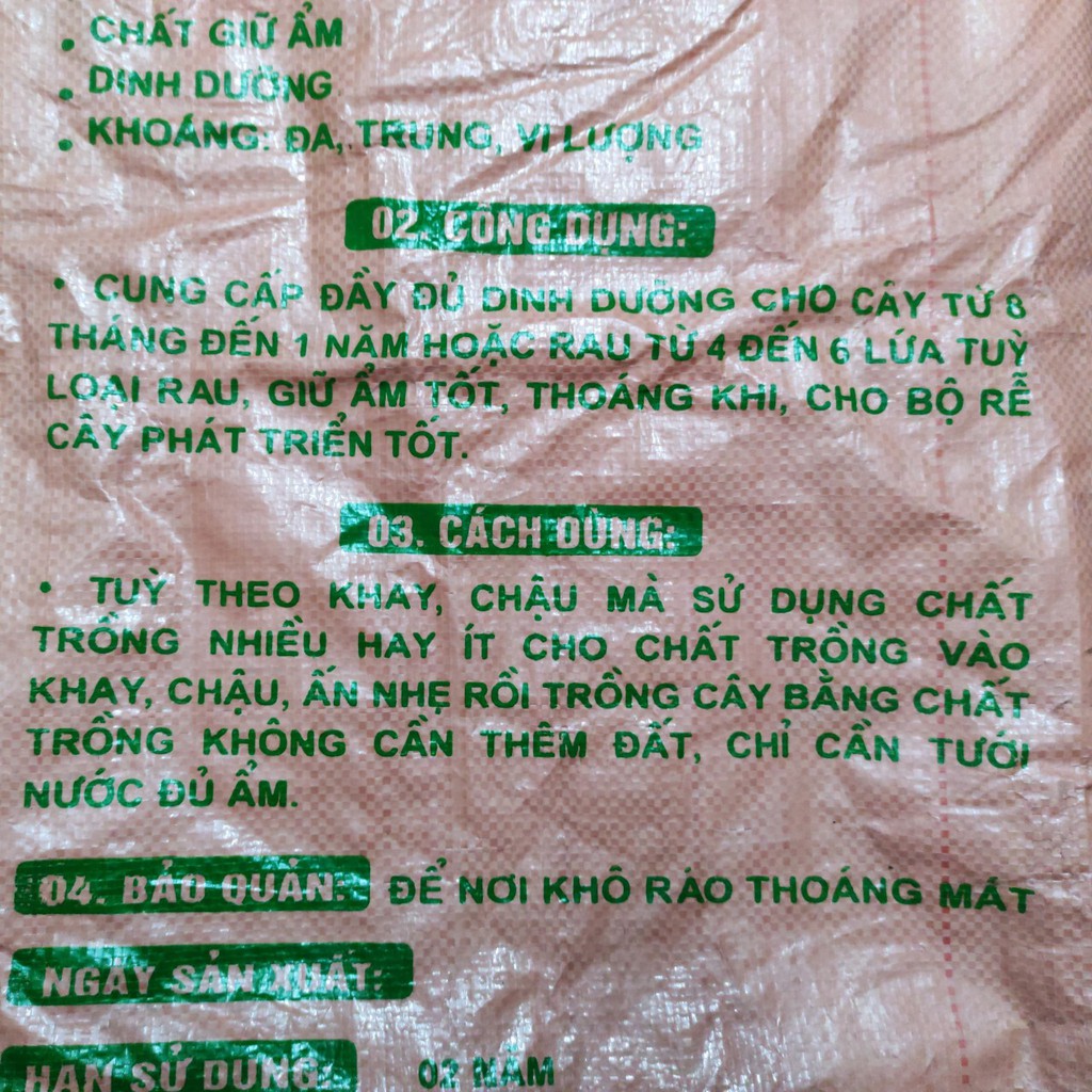 Đất sạch phù sa trồng rau, trồng hoa và cây cảnh (bao 10kg)