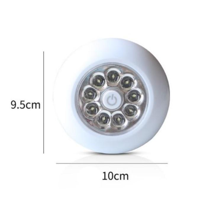 Đèn 9 led có công tắc on/off dán tường tủ quần áo cốp xe ô tô siêu sáng