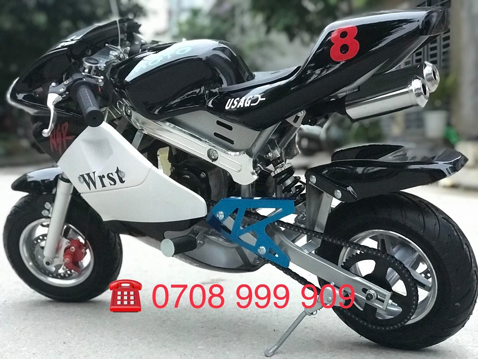 Vỏ Lốp Đặc Không Săm Moto Mini 50cc - Tặng Van Bơm