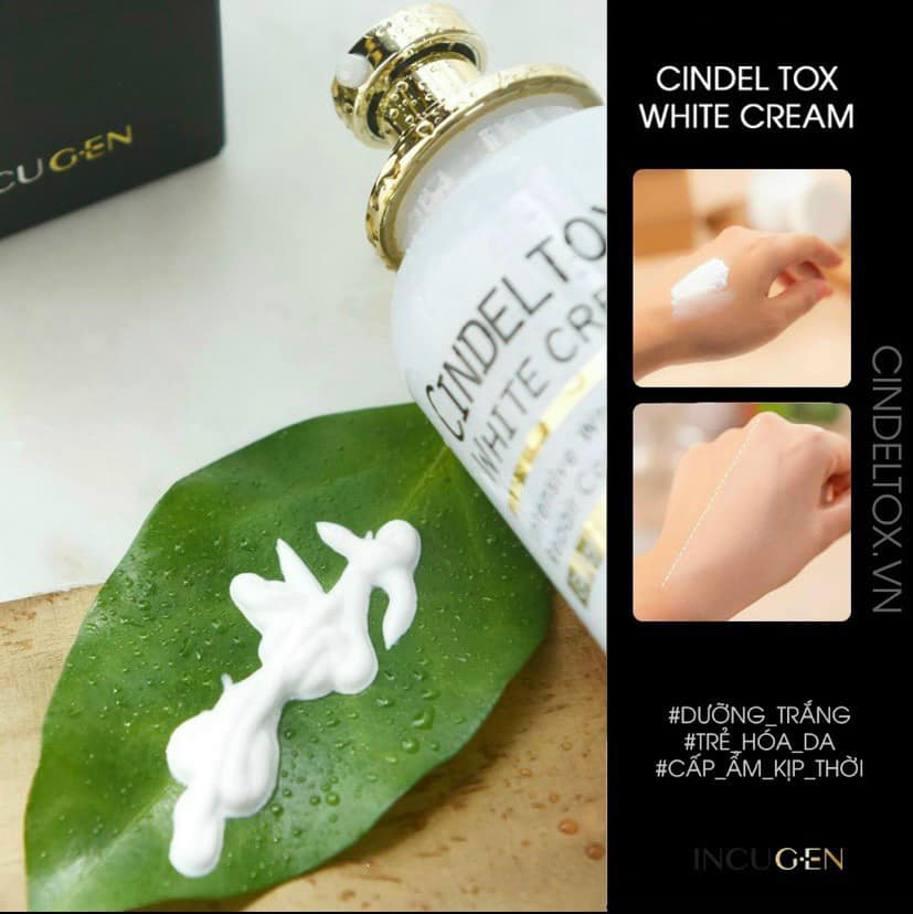Kem dưỡng trắng da Cindel Tox White Cream 50ml
