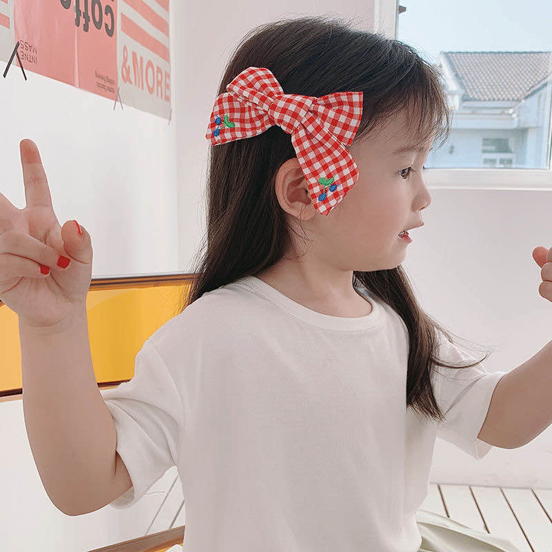 Sét 2 kẹp nơ và bông dễ thương cho bé gái