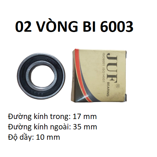 10 vòng bi 6003 JUF