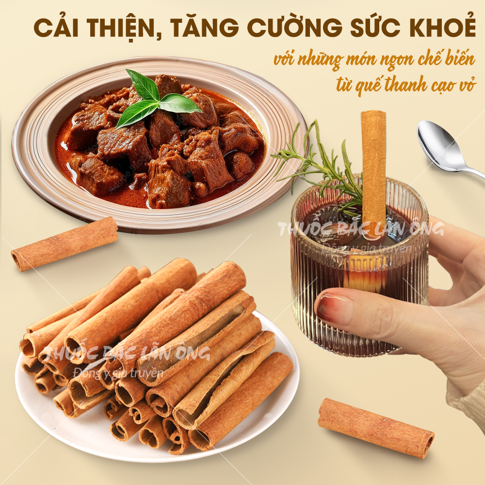 Quế thanh cạo vỏ 100g, trà quế thanh đẹp 8cm, dùng pha trà cam quế, decor, trang trí, làm bánh
