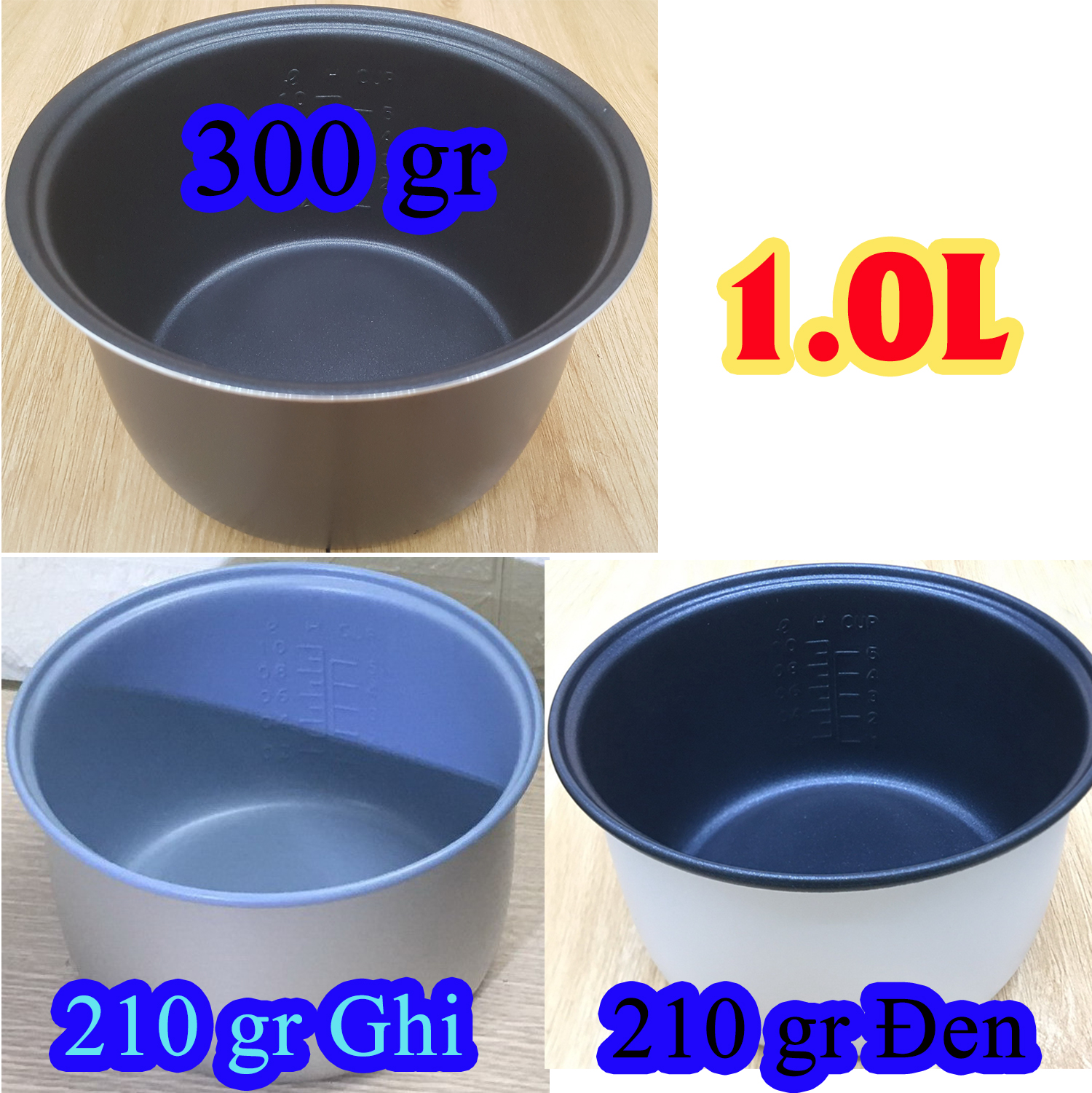 Lòng nồi cơm điện 1.0 L chống dính loại tốt