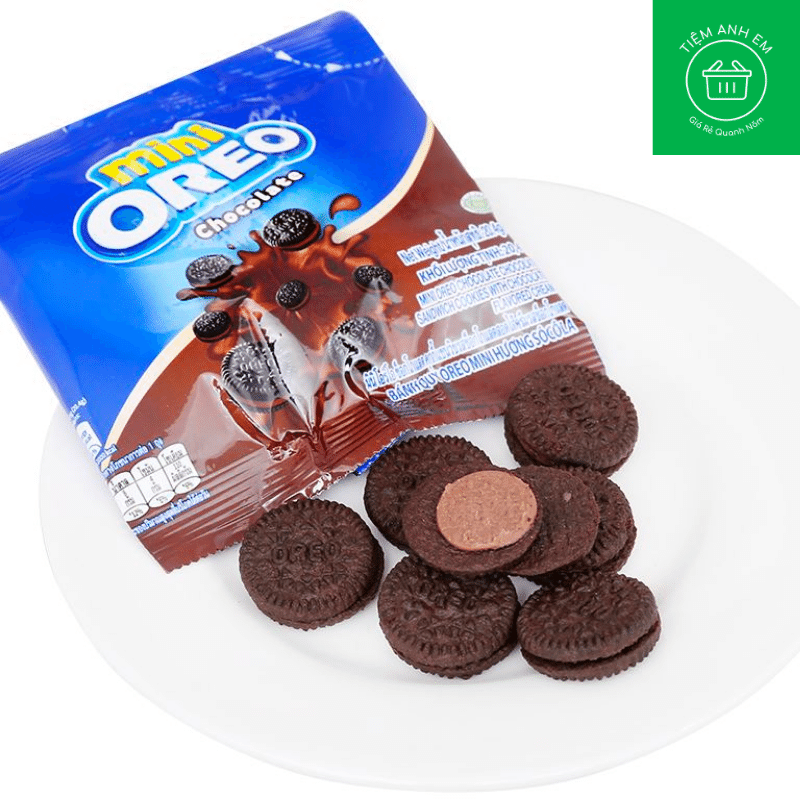 Bánh quy Oreo Mini kem socola gói 20.4g