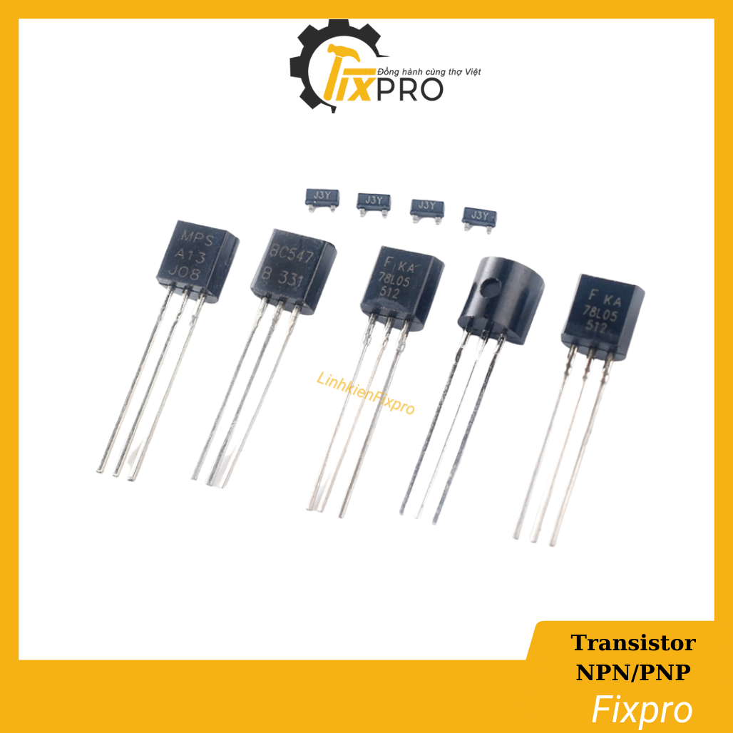 S8550 PNP Transistor 0.5A 25V TO-92 chất lượng tốt (Túi 10 con)
