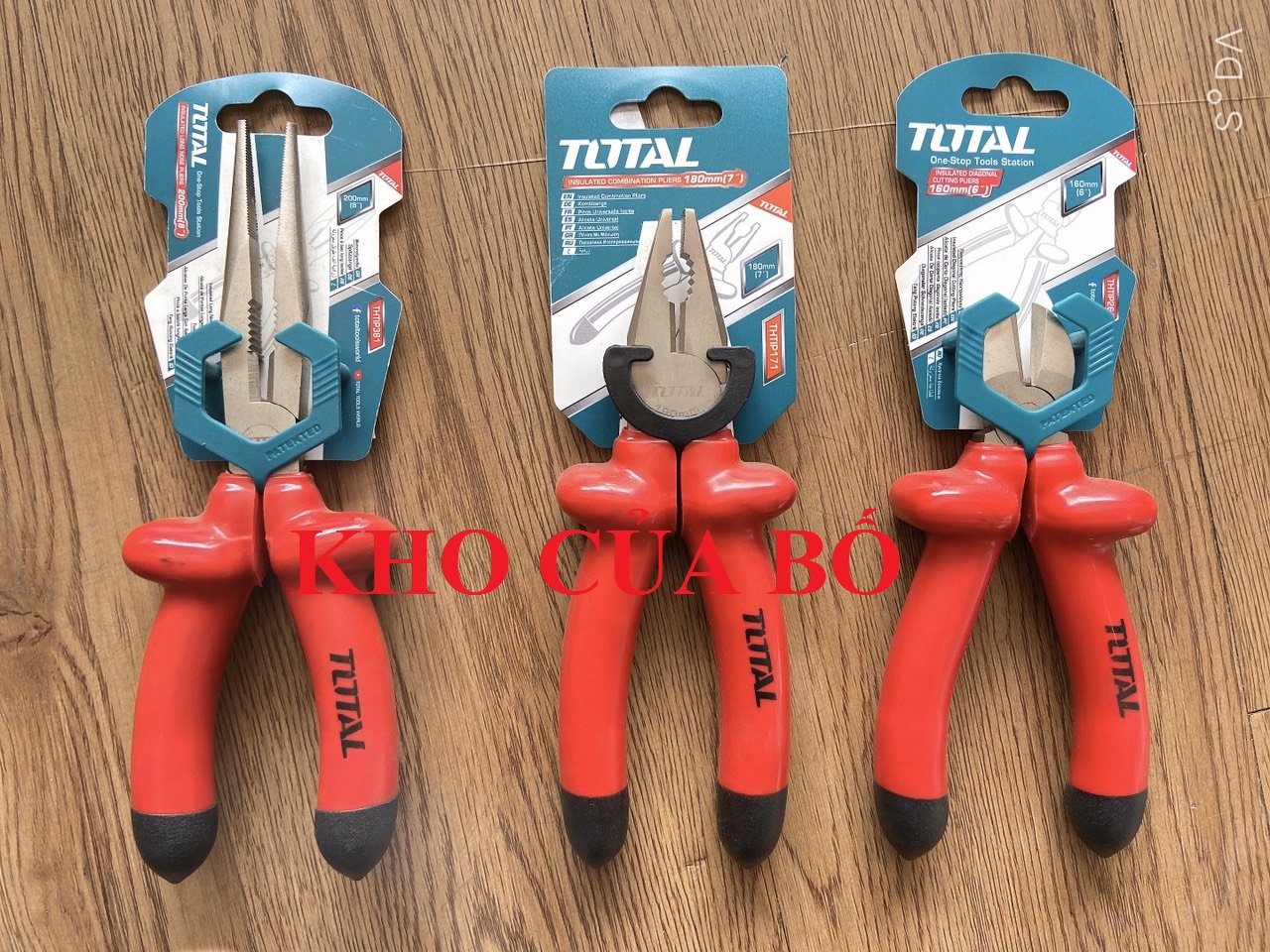 bộ 3 kềm răng cắt nhọn total Thtip381 thtip171 thtip261