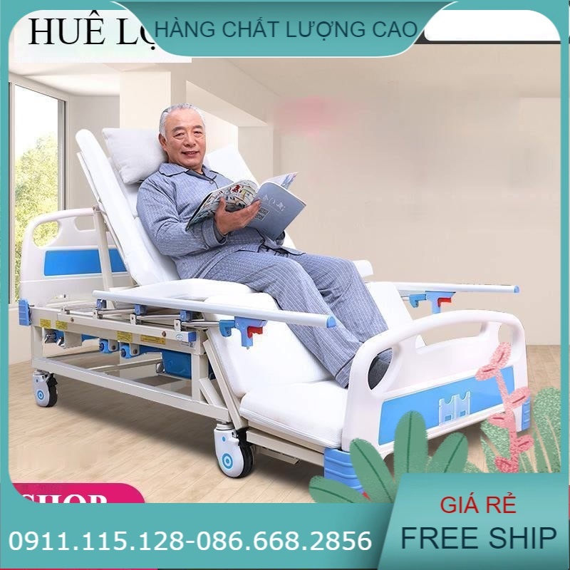 Giường Nằm Bệnh Viện Đa Chức Năng Hạ Chân To 10 Chức Năng (Giá 8.900.000đ)
