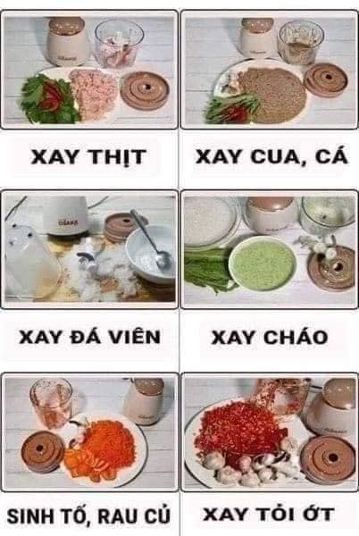 Máy xay Osaka nắp nâu
