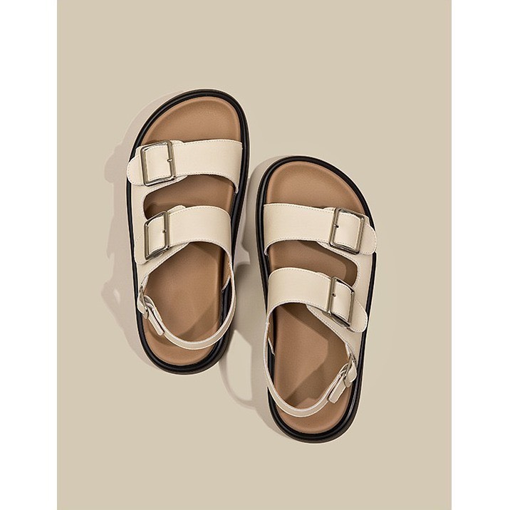 Sandal nữ quai da mềm mịn LEGEND chất êm ái fullbox QC