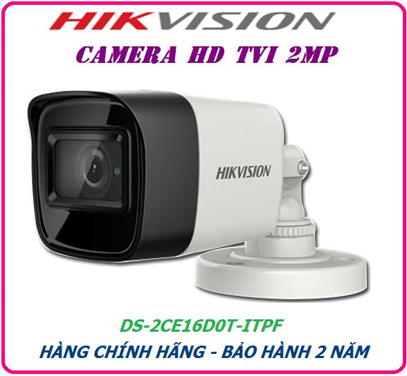 [HCM]CAMERA HD TVI 2MP HIKVISION DS-2CE16D0T-ITPF Chuyển qua lại 4 chế độ TVI/AHD/CVI/CVBS