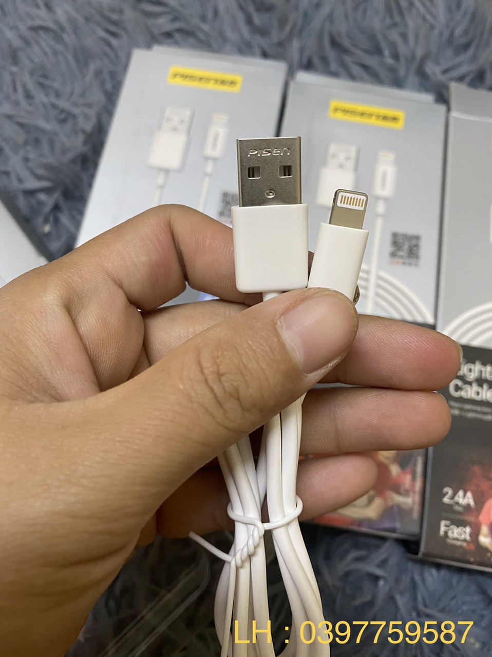 Bộ sạc nhanh Pisne 10W dùng cho iphone, ipad - Hàng chính hãng BH 12 tháng