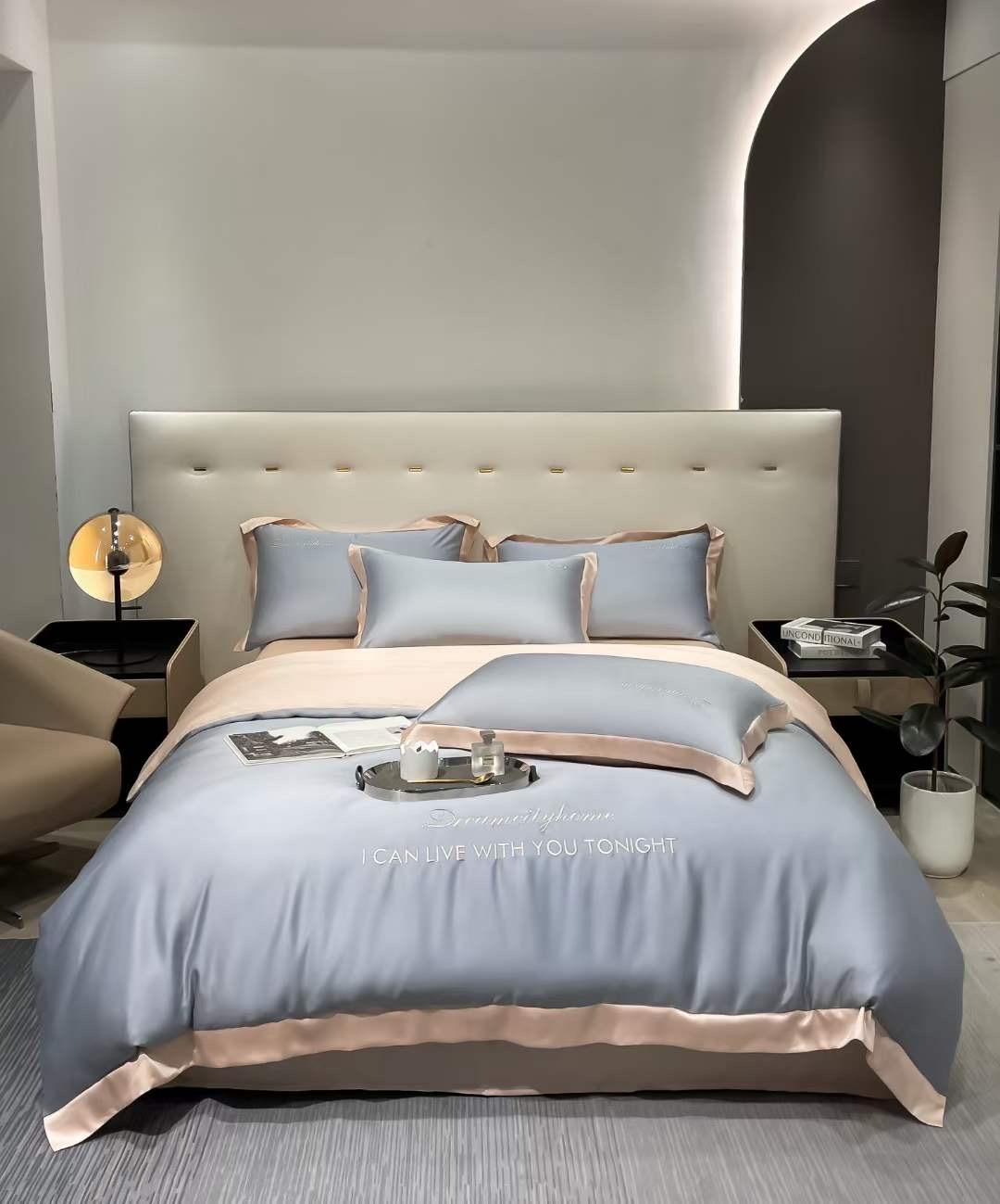 Bộ vỏ chăn ga phi lụa dream city