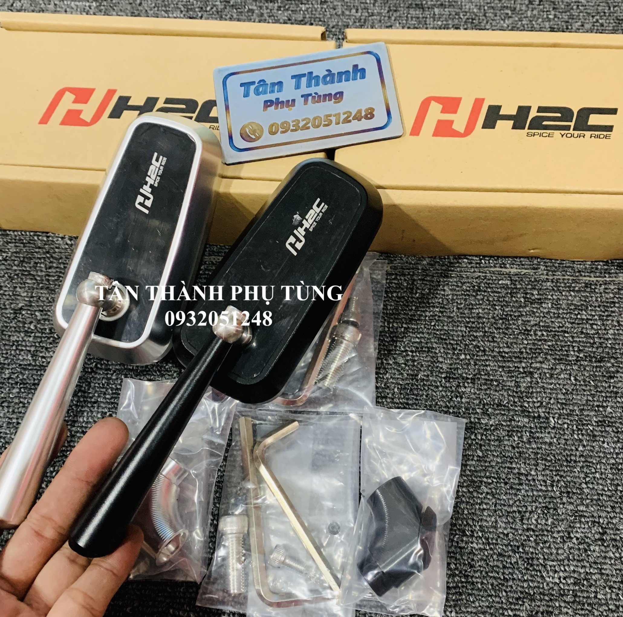 Kính chiếu hậu H2C chính hãng bên trái( gía 1 cái)