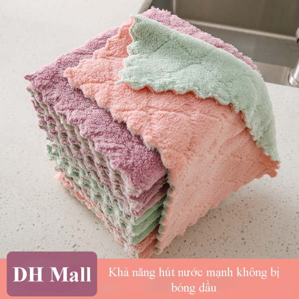 [HÀNG HOT] Khăn lau đa năng hai mặt dễ dàng sử dụng thậm hút mạnh nhanh khô giúp các bà nội chợ tiết kiệm sức lực DH Mall