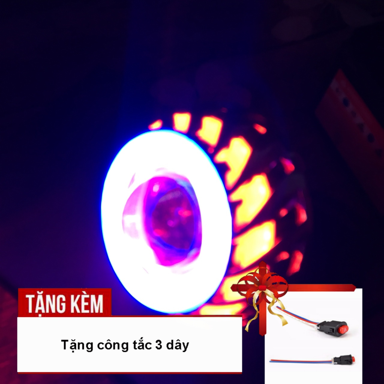 Anh em chế độ xe chú ý Đèn led U14 độ ô tô ( siêu sáng), xe máy phong cách dân chơi  A89-U14