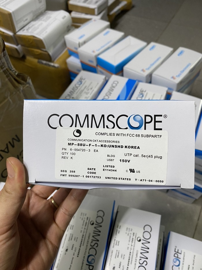 Hạt mạng rj45 Cat5e Commscope