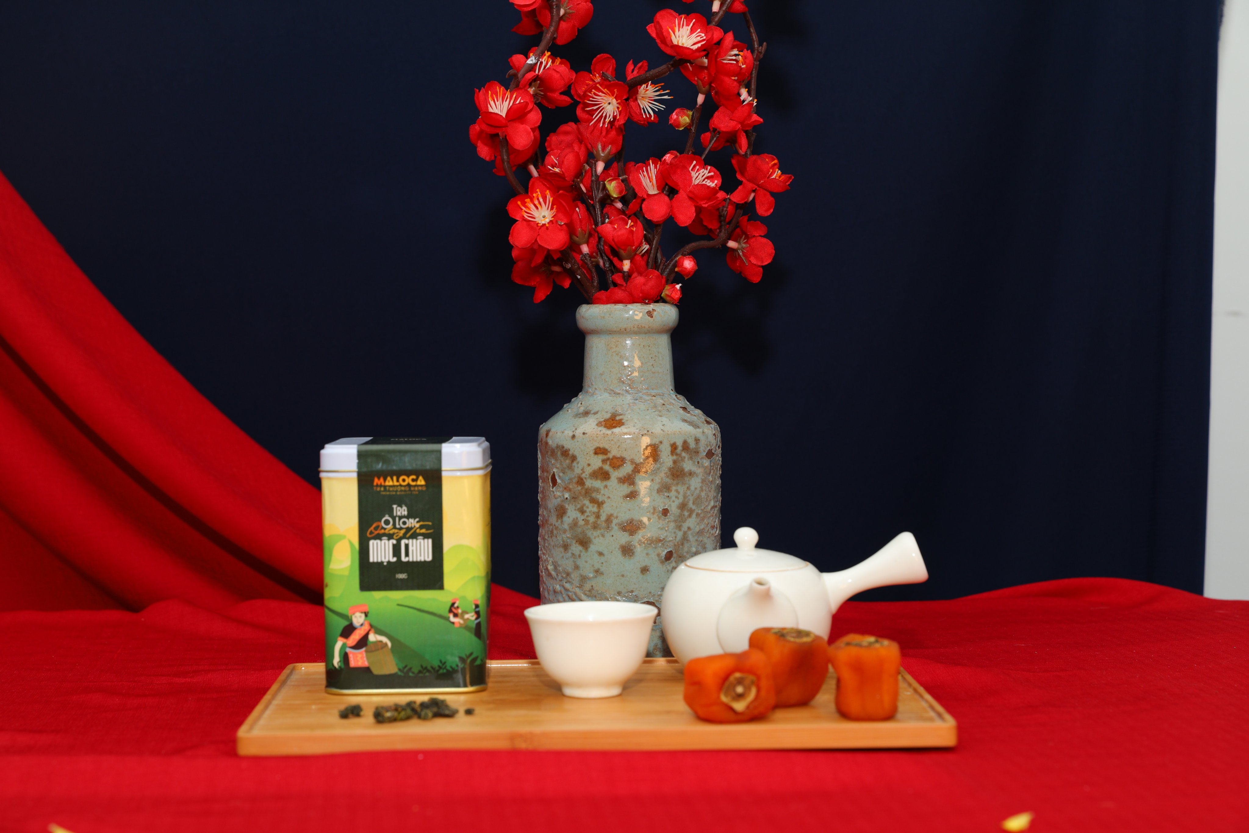[MUA 1 TẶNG 1] Trà Ô Long Mộc Châu Maloca - Hộp 100Gr - Foodmap
