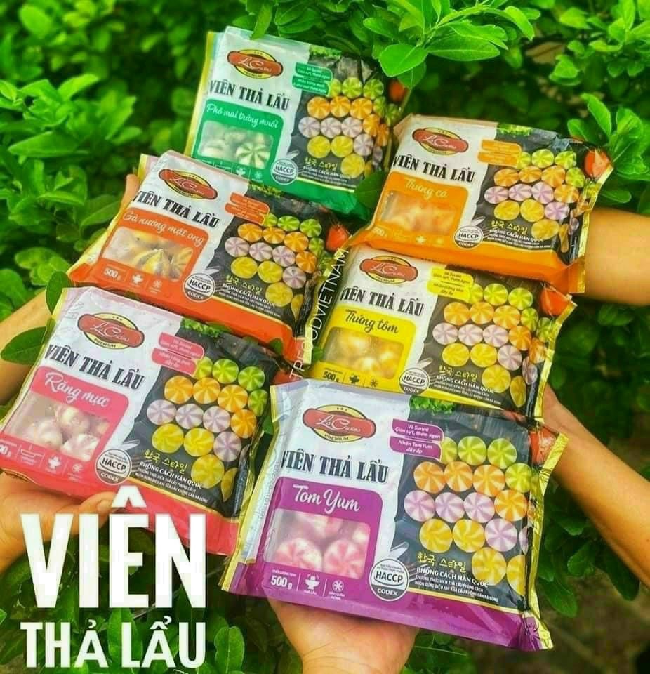 Viên Thả Lẩu Lacusina Vị Trứng Cá 500g (Giao Hàng Hỏa Tốc)