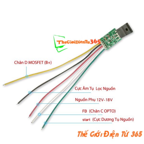 Mạch Cấy Nguồn 5 Dây Dùng DM0465R