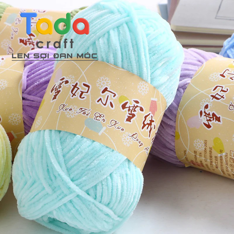Len Nhung 2mm Chuyên Móc Thú Bông (cuộn 40gr)
