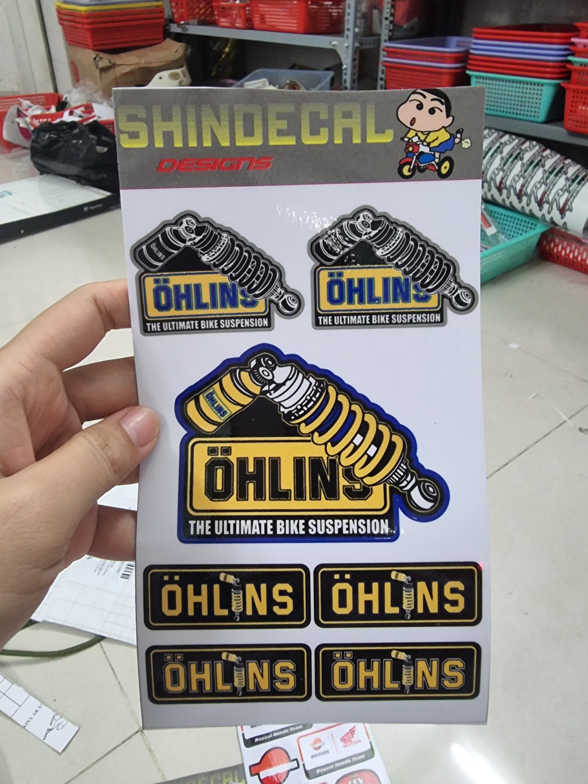 Logo nhãn hiệu xe máy đủ loại trọn bộ 11x20cm